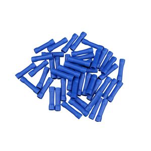 100Pieces BV1.25 BV2 BV5.5 Insulated Straight Wire Butt Connector Electrical Crimp Terminals BV1 BV5