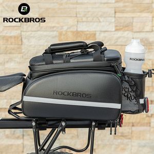 Rockbros Bicycle Carrier Bag Mtb Bike Bag Pannier Pannier Ciclismo de grande capacidade Bacha de bolsas de pacote de pacote de bicicleta Bacha traseira bolsas