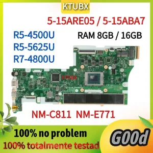 Placa -mãe NMC811.PA Lenovo Ideapad 515e05 515alc05 Placa -mãe de laptop.W/CPU R5 4500U/R7 4800U.RAM 8G/16G 100% Trabalho de teste