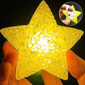 LED RAVE TOY JUL LED STAR STAR SHAPED Night Light Childrens Dance Show Performance Lamps Fluorescerande Effekt Ljus Disco Party Photo Props 240410