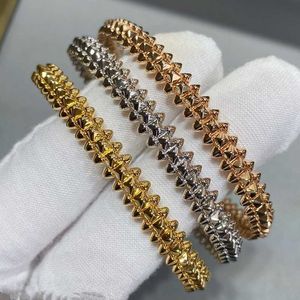 Designer Charm Carter Classic Bullet Heat Bracciale spessa oro 18k oro premio molto dinamico Bracciale per tallone Bracciale Stretta versione per unghie Willow per donne