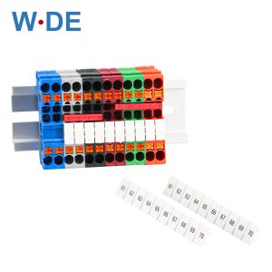 Zack marker pasuje do standardowej numeracji z pustymi blokami do brytyjskich i st i PT Din Rail Bloki ZB4 ZB5 ZB6 ZB8 ZB10 10pcs