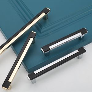 KKFING NORDIC LIGHT LUXURY DESING GOLD BLACK CANPING DOOR HANDLES食器棚ワードローブワインキャビネットノブ家具引き出しプル