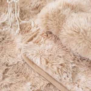 Cobertores engrossam coelho de sofá de pelúcia para sala de estar sofá de inverno quente