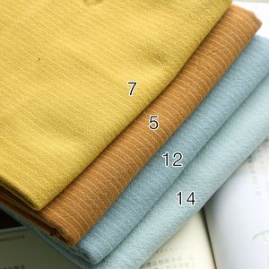 50*140cm DIY Japan Little Cloth Group Yarn-Dyed Fabric、手作りのパッチワークキルティング用、ストライプドットランダムD30