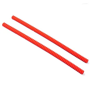 Table Mats 2 PCS Red Silicone Heat Insulation Strip High Temperature Protection Oven Microwave Kitchen Baking Tools