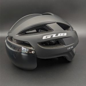 GUB-cykelhjälm XXL 61-65 med uppladdningsbar LED-ljus borttagbar Len Cycling Road Ultralight Aero säkert Cap Capacete Ciclismo