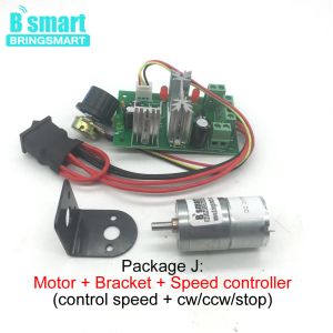 Bringsmart JGA25-310 12V Elektromotor DC 6V Getriebemotor Getriebe Reversible Mikromotor für intelligente Teile DIY-Robotermotor