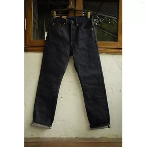 Jeans maschile Bob Dong 22oz Selvage Denim Pantaloni dritti rigidi lotto N235