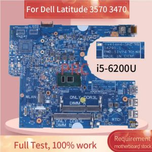 マザーボード142911 Dell Latitude 3570 3470ラップトップマザーボード0ykp8m 0p5m6k 0vwfgf 056vn2 51vp4 i3 i5 i7 ddr3lノートメインボード