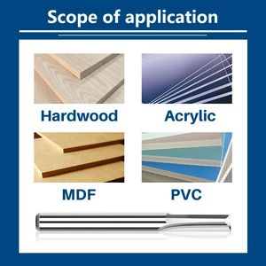 CMCP -Frässchneider 6 mm Schaft 2pcs 22 mm 28 mm 2 Flöte gerade Schlitzendmühlen CNC -Maschine Router Bit CNC -Werkzeugstrecke