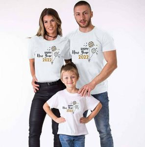 2022 Happy Ano Novo Combating Roupfits T-shirt Summer Family Sets