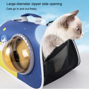 Stylish Pet Travel Carrier Zipper Closure Visible Pet Flight Case Cat Carrier Portable Dog Travel Case