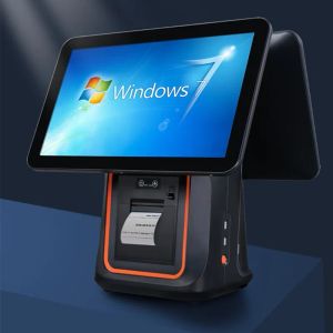 Printers 15.6inch New Android Windows pos system all in one touch screen pos All In One Pc Pos Terminal With Printer scan window function