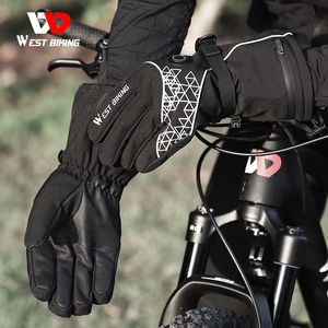 Termiczne rękawiczki zimowe z promieniami cieplnymi elektryczne podgrzewane rękawice motocyklowe Mężczyzny ekran dotykowy USB MTB Rower ogrzewania