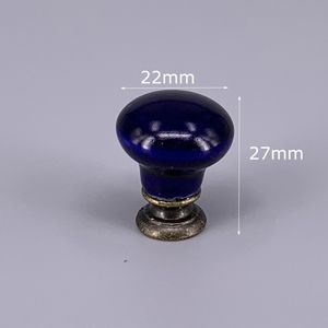 1pc estilo rural mini tamanho redondo botão de cerâmica pequena gaveta de gaveta de gaveta de puxar para crianças butas de jóias de caixa de vestiários