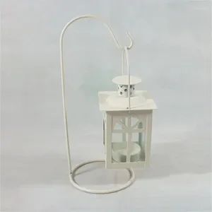Candle Holders Black/White Moroccan Wedding Light Romantic Holder Retro Hanging Lantern