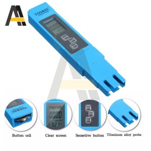 0.0-14.0 TDS/EC Meter PH Digital Water Tester PH 0-9990ppm TDS&EC LCD Water Purity PPM Filter Conductivity/Temperature Test Pen