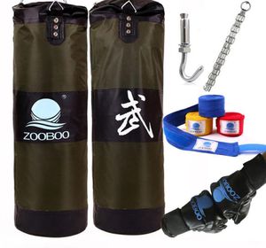 90 cm Training Fitness Boxing Bag Haken Hanging Saco de Boxe Fight Bag Sand Punching Sandsack mit Handschuhen9148604