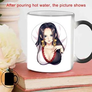 Tazze sexy ninja colore che cambia tazza bskt-085 tazze da caffè tazze sublimation bicchiere kawaii tazza personalizzata regali bevande ceramica bar 240410