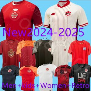 23 2024カナダサッカージャージナショナルチームユニフォームデイビスJ.David 24 25 Ugbo Larin Cavallini Millar Eustaquio Football Shirts t Home Away Third Men Kids Kit Women 4XL