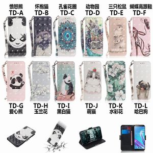 Söt målade telefonpåsar för box xiaomi redmi note 11s 11e mi 11 lite 12 pro 12x man lady case cat blommor bok omslag d26g