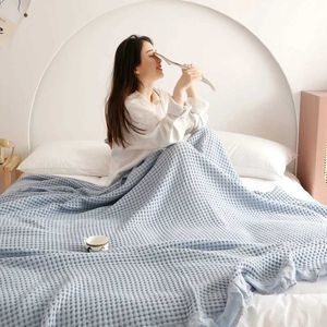 Blankets Cotton edge waffle towel quilt towel blanket summer cool quilt air conditioner quilt