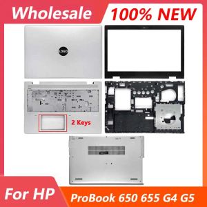 Fälle Neu für HP Probook 650 G4 650 655 G4 G5 Laptop LCD -Bildschirm Rückzugsabdeckung vordere Lünette Palmrest unterer unteren Fall HINGECOVER -Touchpad