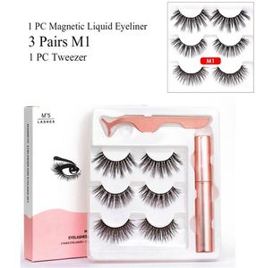 New Magnetic Eyeliner Liquid Eyeashes Kit Waterproof Long Lasting Eyeliner False Eyelashes Makeup Kits3744854