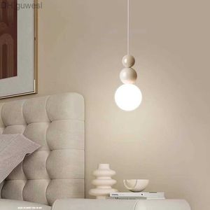 Lampy wiszące Nordic LED żyrandol Macaroon używany do sypialni sufitowych salon Minimalistyczne domy Dekoracja wnętrz Luminaire YQ240410
