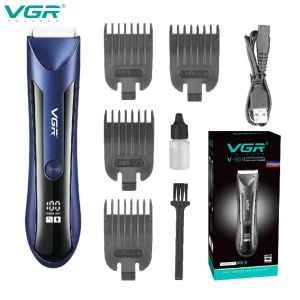 Clippers VGR Hair Cutting Machine Professional Hair Clipper Haircut Machine Cordless Hair Trimmer Digital Display Trimmer for Men V951