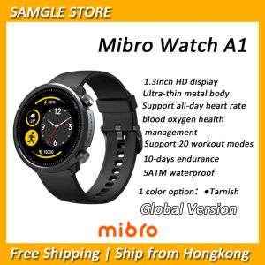 Orologi Mibro A1 Smart Watch Global Edition Blood Oxygen Heart Frequer Monitor 5ATM Waterproof Fashion Bluetooth Sports Smart Watch