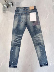 سروال سراويل جينز الأرجواني للسيدات أزياء شارع عالي الجودة إصلاح سراويل الدنيم نحيفة منخفضة المستوى 28-40