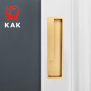 Kak Black Barn Door Handle Gold Zinc liga de zinco interior Manças de porta deslizantes Flutu