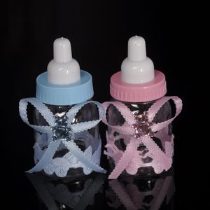 50pcs/lot baby bottleキャンディーボックスパーティー用品ベビー給餌ボトルの結婚式の好意とギフトボックスベビーシャワーバプテスマの装飾