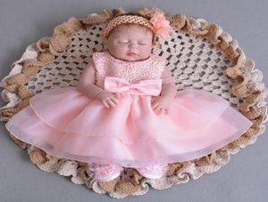 Princesse Dress New Baby Girl Dopklänningar Baby Girls 1 Year Födelsedagskläder Småbarn Blomma Dop Ball Gown Summer Clothes2109577