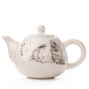 Chiński garnek kung fu herbaty, wykwintny ceramiczny czajnik czajnika, zestawy herbaty kawy, chińskie tradycje kwiatowe herbatę, porcelanowe herbaciarki