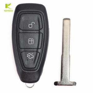 Keyecu kr55wk48801 Chave remota inteligente para Ford Focus C-Max Mondeo Kuga Fiesta B-Max 433/434MHz 4d63 80bit Intelligent Keyless