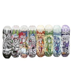 Element Hochqualitätskateboard Kanadisches Maple -Deck 7 Ply kostenlos Girptape Pro Skating 775808125825837585 Zoll Größe 240327