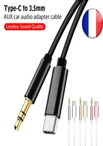 Aux Cable 35mm Jack Audio Extension Cables TypeC USB Adaptadores para 35 para o Headphone do alto -falante do carro Conector3530281