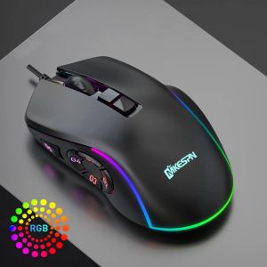 Mice 7200DPI MKESPN Mouses X9 6 Ergonomic 7 10 Speed Programmable Gaming Buttons Colors For Gamer PC Computer Laptop Accessories