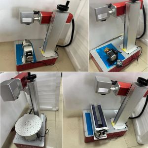 20W 30W 50W Fiber Laser Metal Marking Machine Raycus Max Brand Engraving Machine for Aluminum Gold, Silver and Copper Engraving