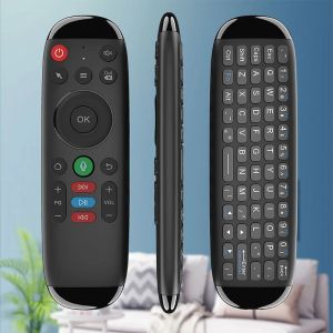 Box M6 Intelligent Voice Remote Control Fly Air Mouse Tastiera 2.4G Controller wireless ricaricabile per laptop PC Android TV Box