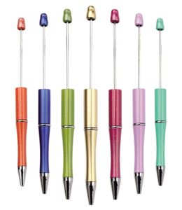 20PCS Ballpoint Pen Bead DIY Niestandardowe pióro plastikowe biuro szkolne Pisanie artykułów papierniczych prezent ślubnych 2110258538532