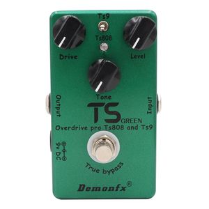 Demonfx Pedal de Guitarra TS Green V1.0/ TS9 i TS808 V2.0 TS Red II Guitar Pedal Pedal Overdrive Pro Vintage True Bypass