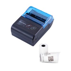Принтеры Mini DC5V 2A Blue Bluetooth Thermal Cempipt Printer USB Bill Bill Printer Printer без чернила беспроводной ПК Android IOS Printers Impresoras