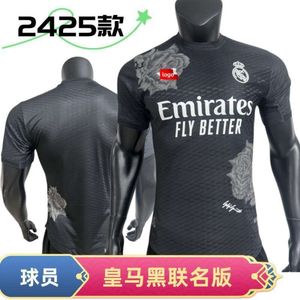 Soccer Trikots Männer 2425 Real Madrid Joint Black Jersey Football für Spieler Fans