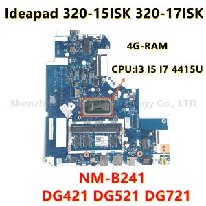 Moderkort DG421 DG521 DG721 NMB241 för Lenovo Ideapad 32015isk 32017isk Laptop Motherboard I3 i5 4415U CPU 4GBRAM Keyboard 100% OK