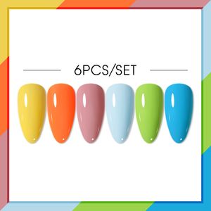 Arte clavo multiplo gel di smalto gel set 2/4/6/8/10pcs kit vernice ibrido gel per manicure top coat lacca per chiodo UV