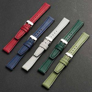 Watch Bands Release Quick Leather Watch Band Watch Brand Bracciale in pelle Sbiglia da polso a polso 10/12/14/16mm Watch Band Universal WatchBandl2404